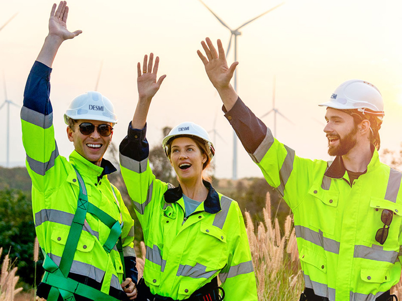 People at Power-to-X plant